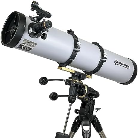 SpectrumOI Telescope for Kids Adults - Premium EQ Reflector with 130mm Aperture