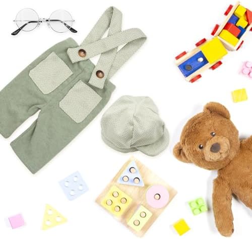 SPOKKI Newborn Photo Outfit Set with Hats and Glasses