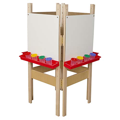 Wood Designs 4-Sided Adjustable Easel with Markerboard 1