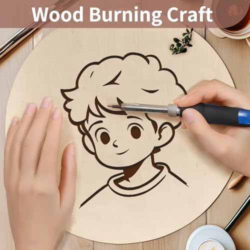4Pcs 12 Inch Unfinished Wood Circles for Crafts