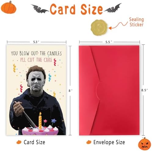 Creepy Michael Myers Halloween Birthday Card