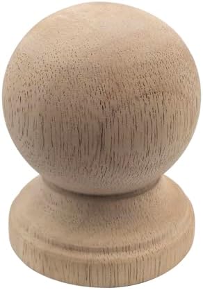 Unfinished Solid Wood Finials - Pack of 2 Style 4