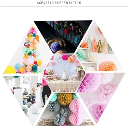 15pcs 4 Inch Honeycomb Paper Balls for Party Decor