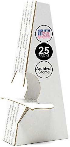 Lineco Adhesive Easel Back Stand Double Wing 5 Inch Pack of 25 White