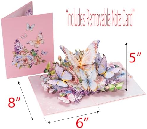 Butterfly Garden 3D Pop-Up Greeting Card for Special Occasions