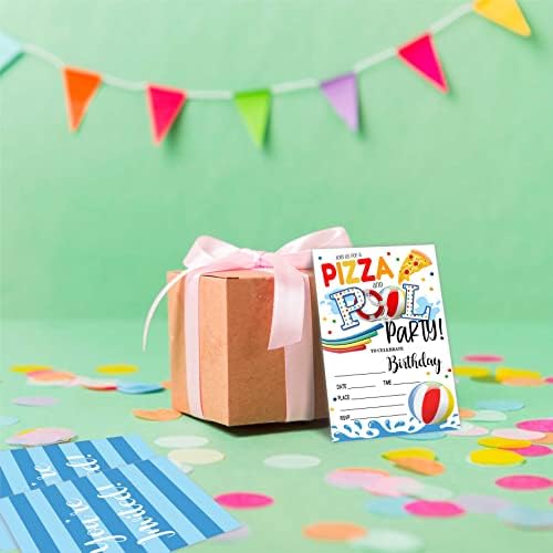 Pool Party Birthday Invitations with Envelopes 20 Count