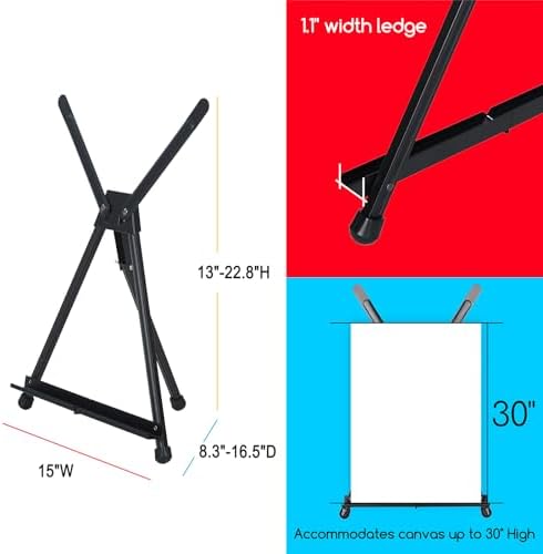 MEEDEN 4 Pack Aluminum Table Easels
