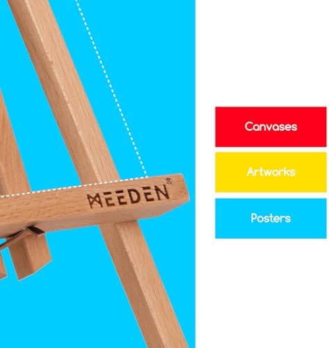 MEEDEN 20 Inch Tabletop Easel - 12 Pack for Painting Display