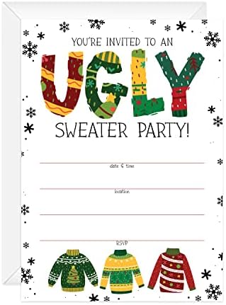 Canopy Street Ugly Sweater Party Invitations 5x7