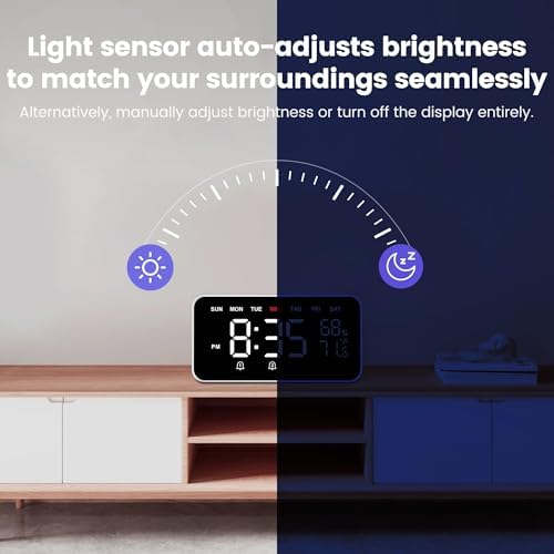 Dekala Bed Shaker Alarm Clock for Heavy Sleepers