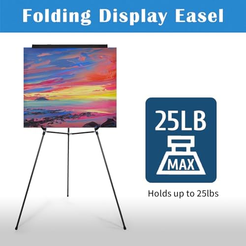 Falling in Art Extra Large 70 High Flip Chart Tripod Display Easel Black