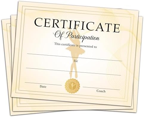 Zcsni Dance Awards Certificate 25 Pcs Set