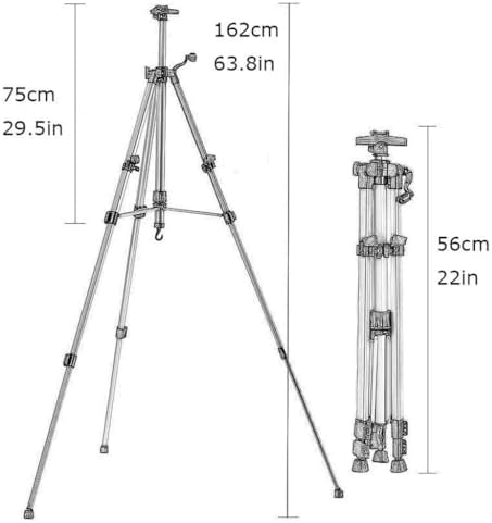 Portable Aluminum Alloy Painting Easel with Storage Bag