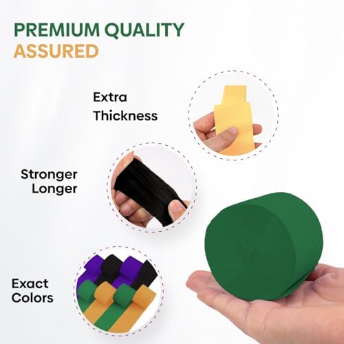 Captain Decor 8 Halloween Streamers Crepe Paper Rolls