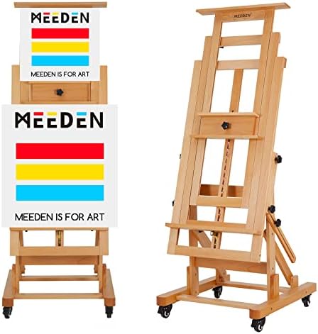 MEEDEN Movable Large H-Frame Art Easel for Adults
