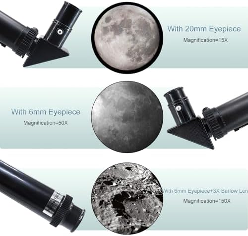 ToyerBee 70mm Refractor Telescope with Smartphone Adapter and Wireless Remote