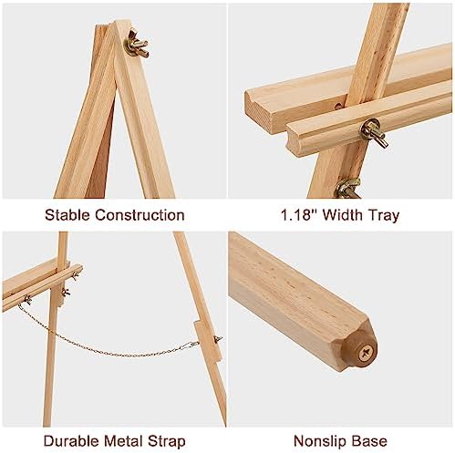 Wooden Easel Stand for Wedding Signs and Art Displays