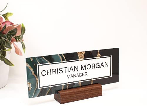 ARTSWAVE Acrylic Desk Name Plate Personalized Sign
