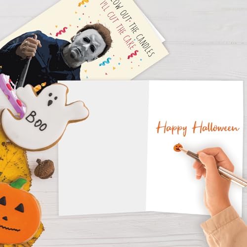 Creepy Michael Myers Halloween Birthday Card