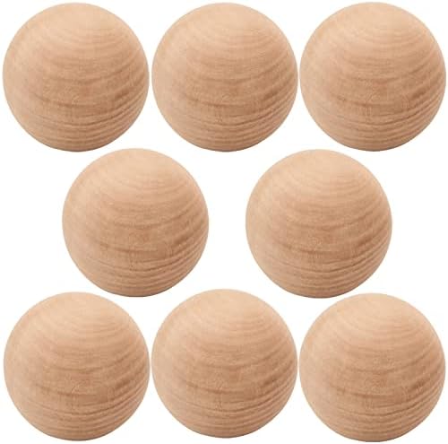 SEUNMUK 8 Pack 236 Inch Unfinished Wooden Balls for DIY Crafts