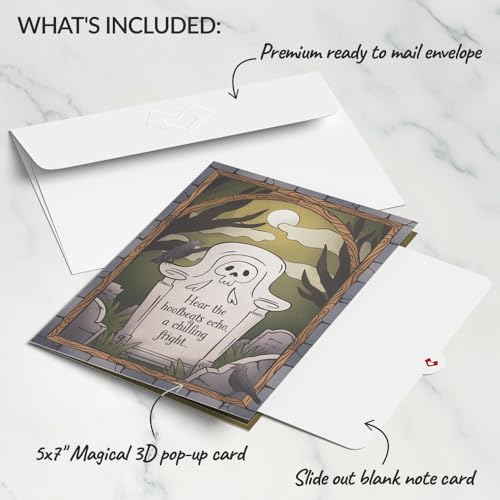 Lovepop Halloween Pop-Up Card - Headless Horseman 5x7