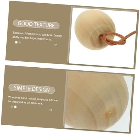ABOOFAN 4pcs Unpainted Wood Fruit Decor DIY Kit