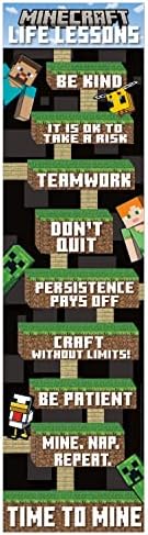 Eureka Minecraft Life Lessons Vertical Classroom Banner