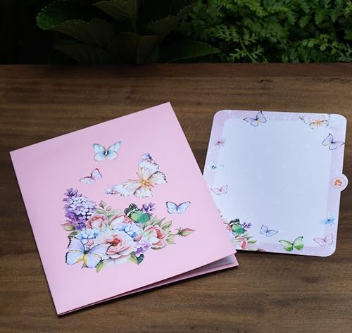 Butterfly Garden 3D Pop-Up Greeting Card for Special Occasions