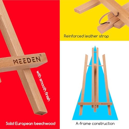 MEEDEN 20 Inch Tabletop Easel - 12 Pack for Painting Display