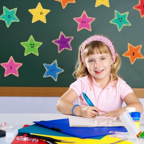 Seajan 108 Pcs Large Star Bulletin Board Cutouts
