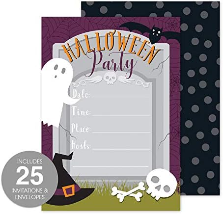 Canopy Street Halloween Party Invites 5x7