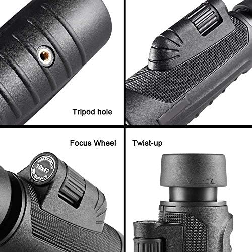10x42 High Power Monocular with BAK4 Prism and Tripod