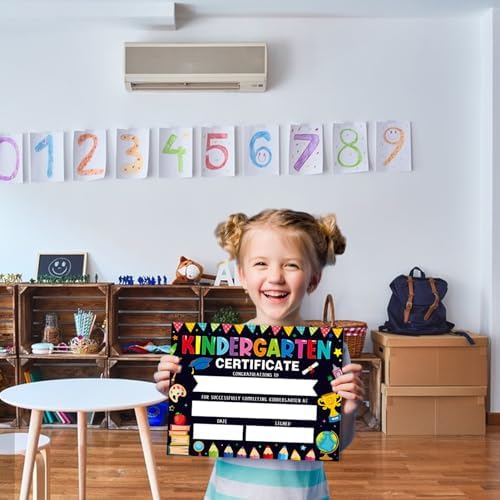 30 Piece Kindergarten Graduation Certificates - Black 85x11 Inches