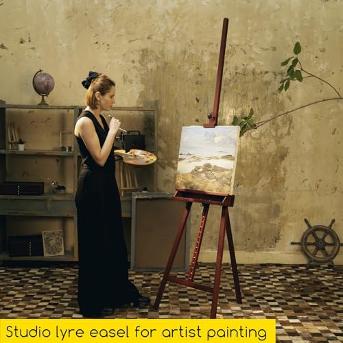 MEEDEN Walnut Large Adjustable Artist Easel