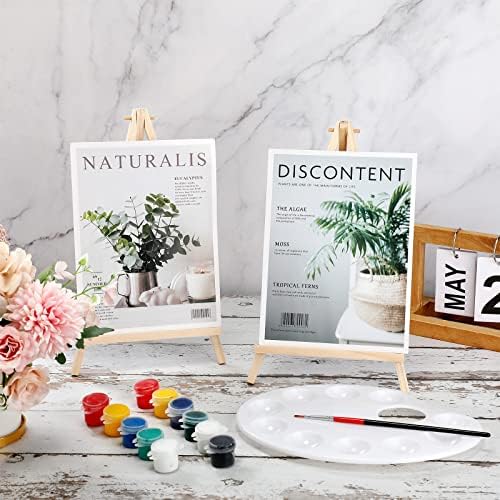 BBTO 30 Pack Tall Wood Easels for Painting Display
