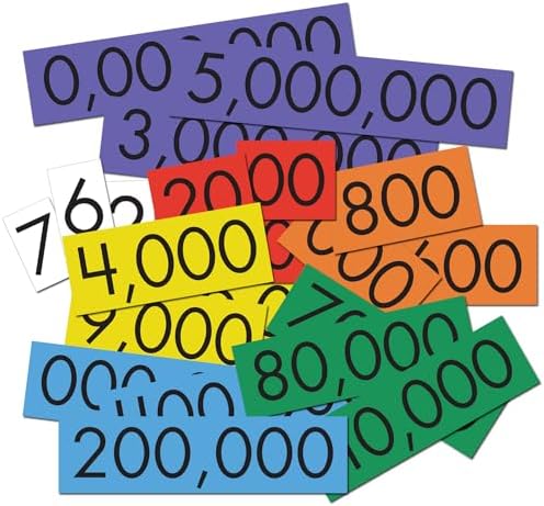 Sensational Math Place Value Cards 7 Values