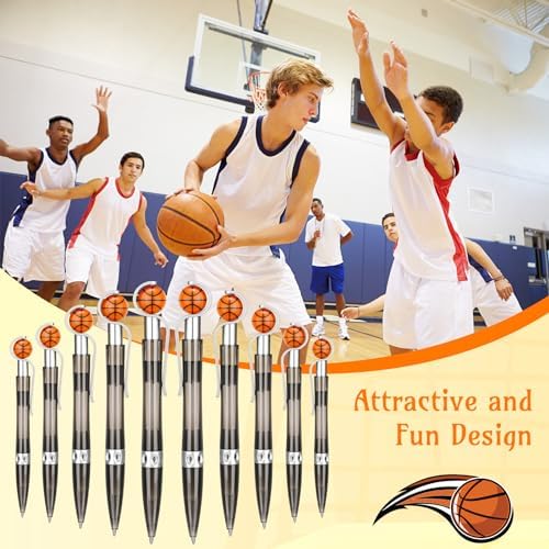 Zhanmai Basketball Design Ballpoint Pens 24 Pack