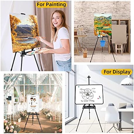 PUJIANG Adjustable Height Easel Stand for Painting and Art