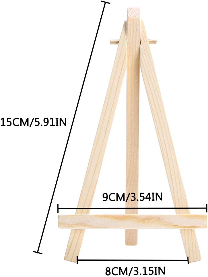 10pcs Mini Wood Easel for Wedding Table Display