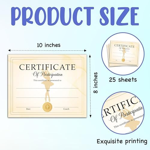 Zcsni Dance Awards Certificate 25 Pcs Set
