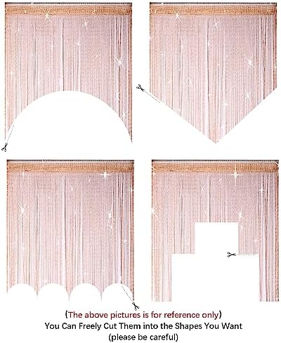 2 Pack 39x79 Inch String Curtains Door