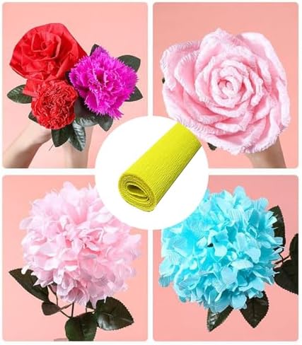 Yellow Crepe Paper Streamers 1 Roll Party Decor