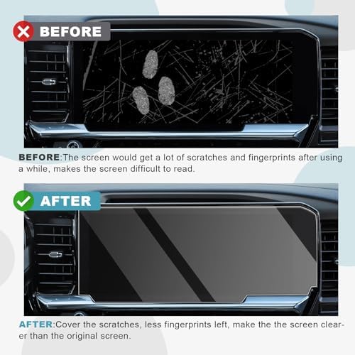 CDEFG 2022-2025 Silverado Screen Protector Tempered Glass