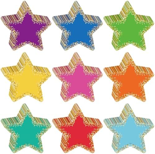 Seajan 108 Pcs Large Star Bulletin Board Cutouts