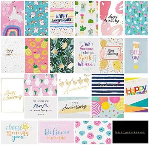 100 All Occasion Greeting Cards with Organizer Box