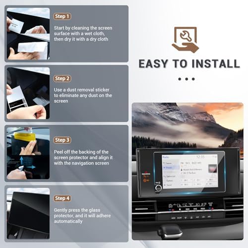 2025 Toyota Sienna LE 8 Screen Protector Tempered Glass