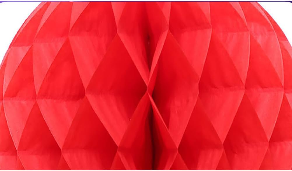 10pcs 6 Inch Black Honeycomb Tissue Paper Balls