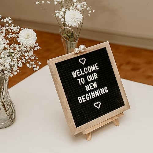 DUGATO 11 Inch Wood Tabletop Easel Set 4 Pack