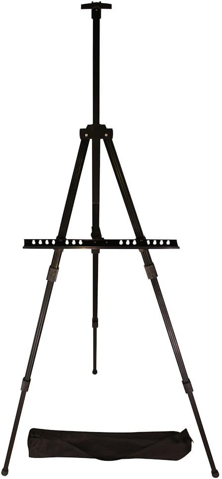 Berland Black Aluminum 71 Inch Easel with Carry Bag