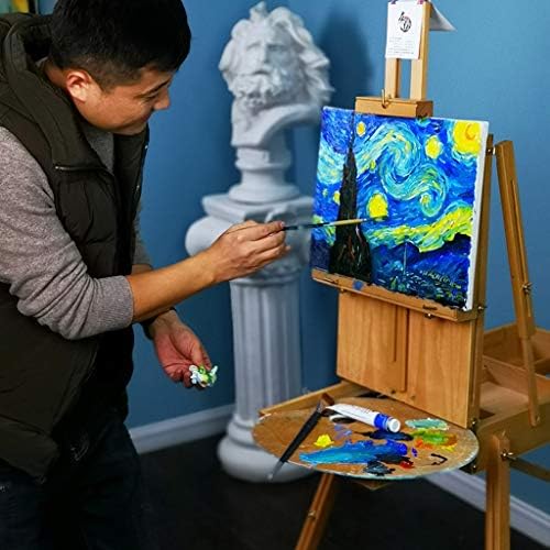 Collapsible Artist Easel with Drawer for Studio and Outdoor Use